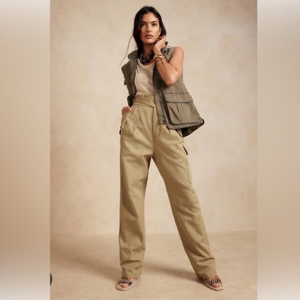 Banana Republic Khaki Utility Pants Heritage Collection Size 8
